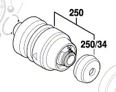 Mandrin SDS-Plus interchangeable pour PBH 3000-2 FRE BOSCH